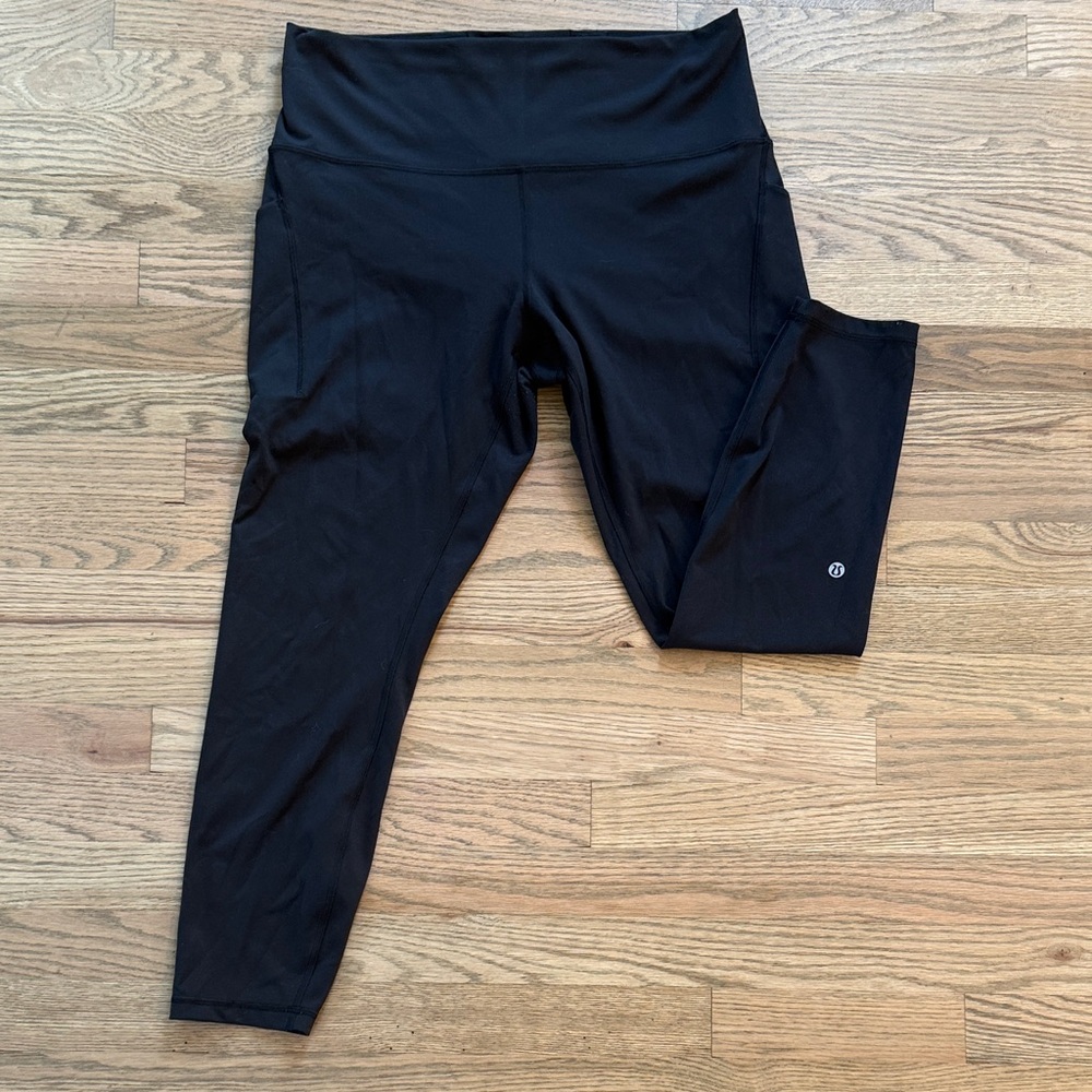 lululemon Black Wundertrain 25” Leggings